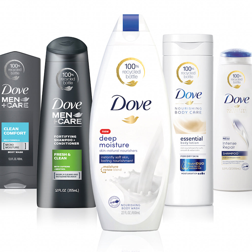 Dove Aims For 100% Recycled Plastic Bottles By 2025