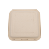 9" x 9" x 3"  Wheat Straw Hinged Lid Container